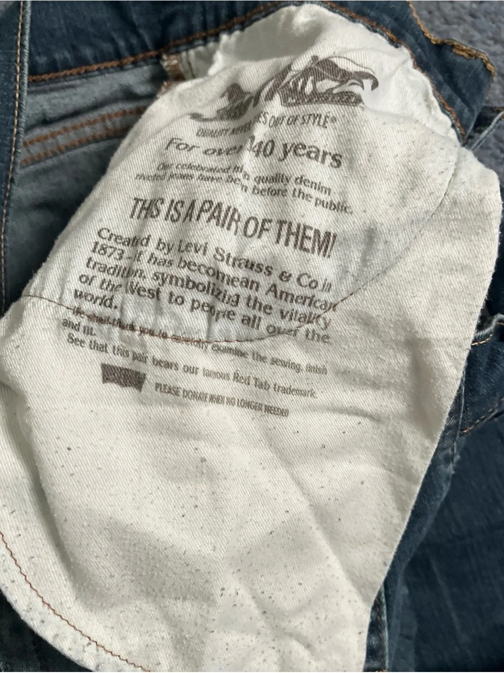 Levi’s 514 used mens blue jeans 32 X 34 Med Wash